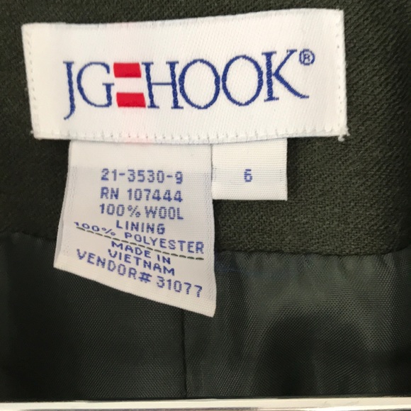 JG Hook ladies dark green blazer - Picture 3 of 4